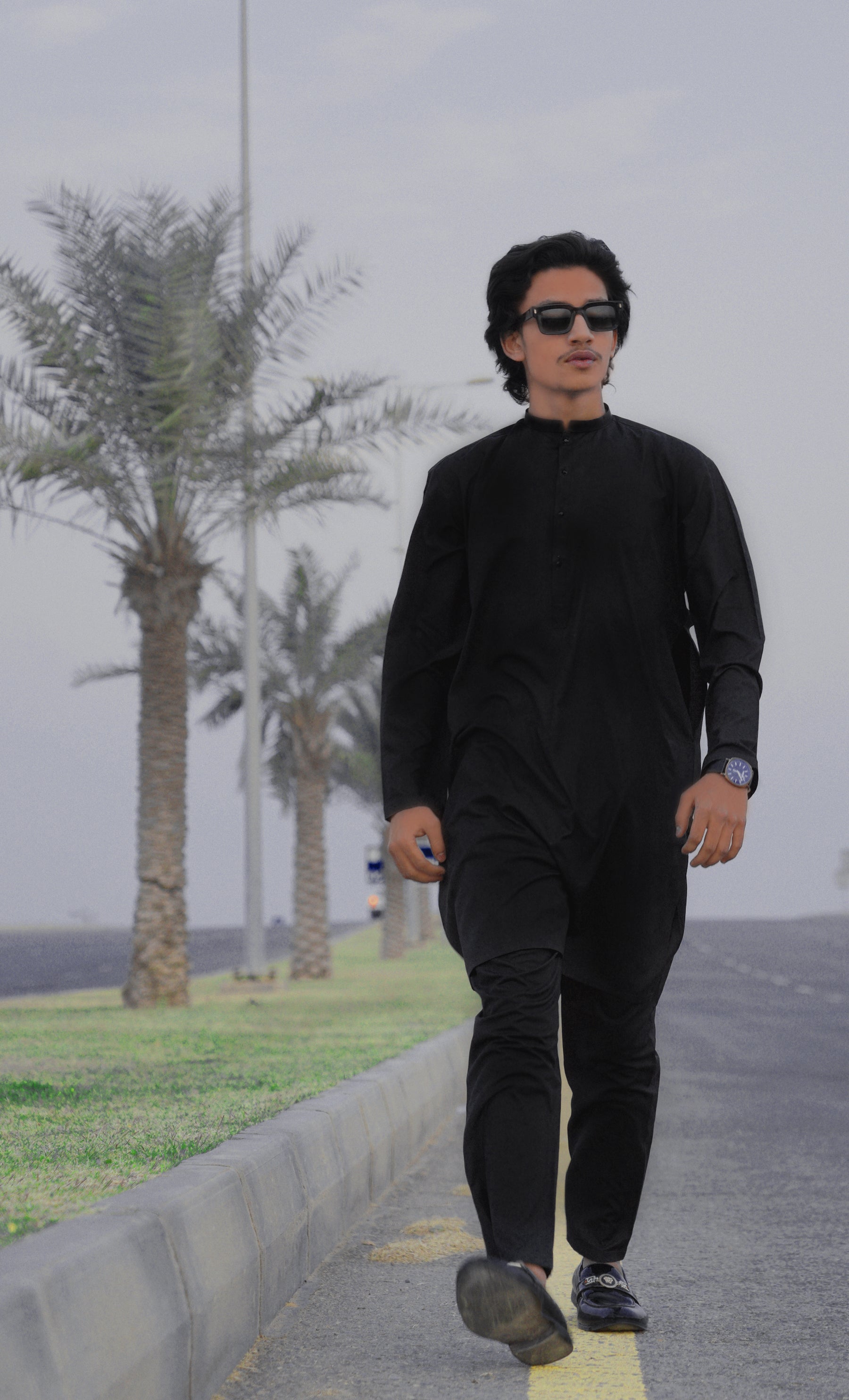 Black Fit Kurta Pajama