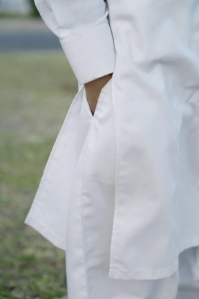 White Fit Kurta Pajama