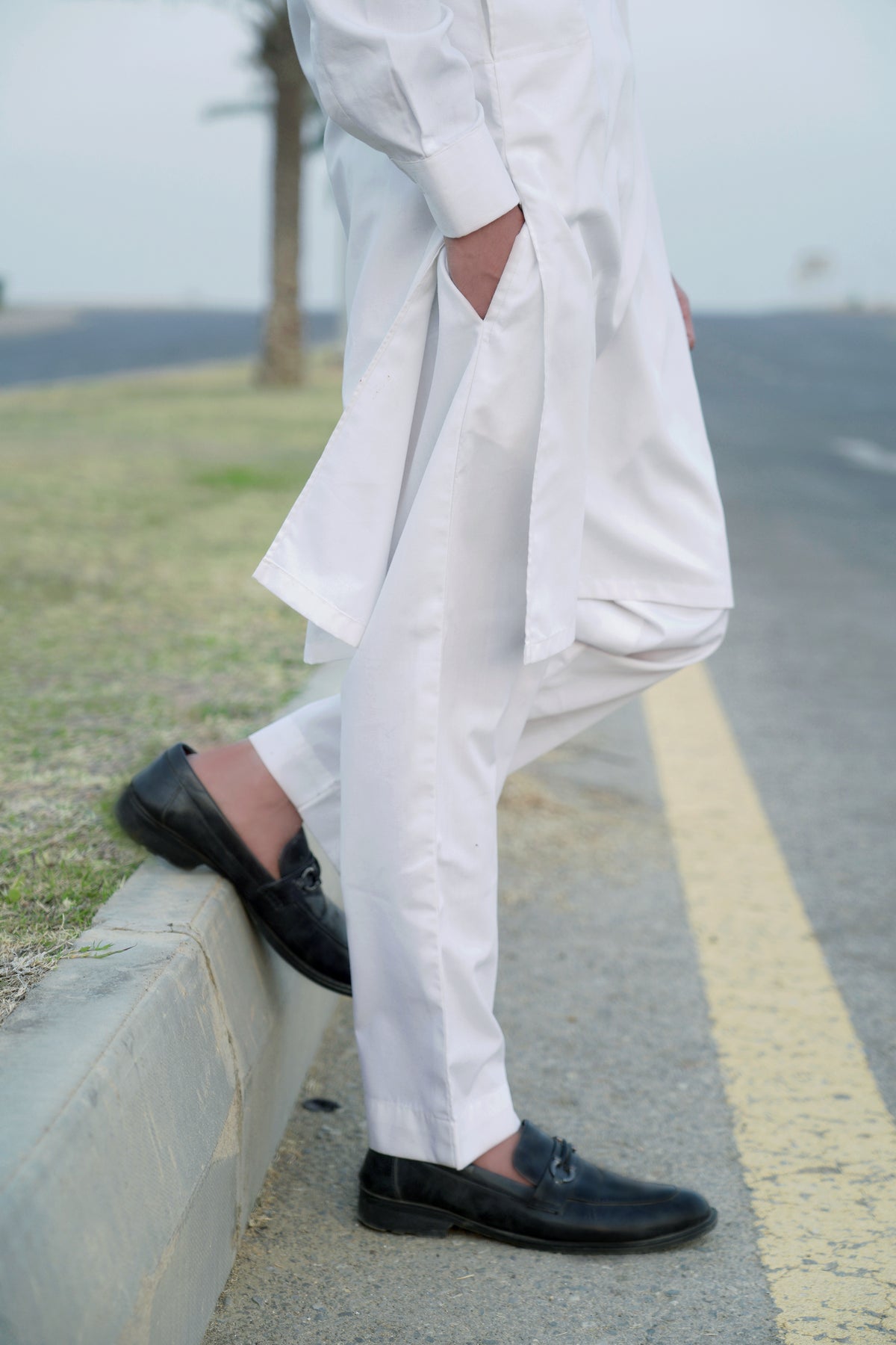 White Fit Kurta Pajama