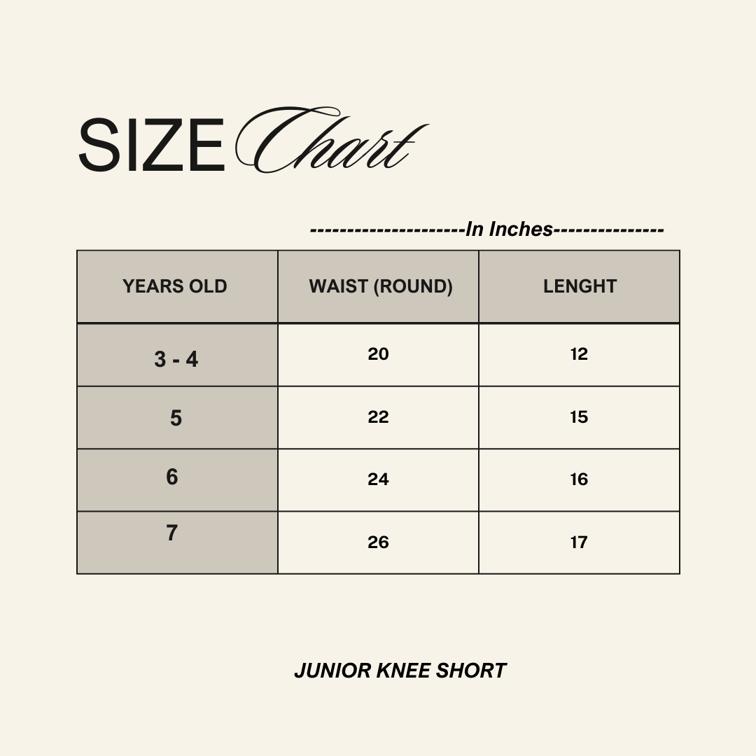 Junior Knee Shorts