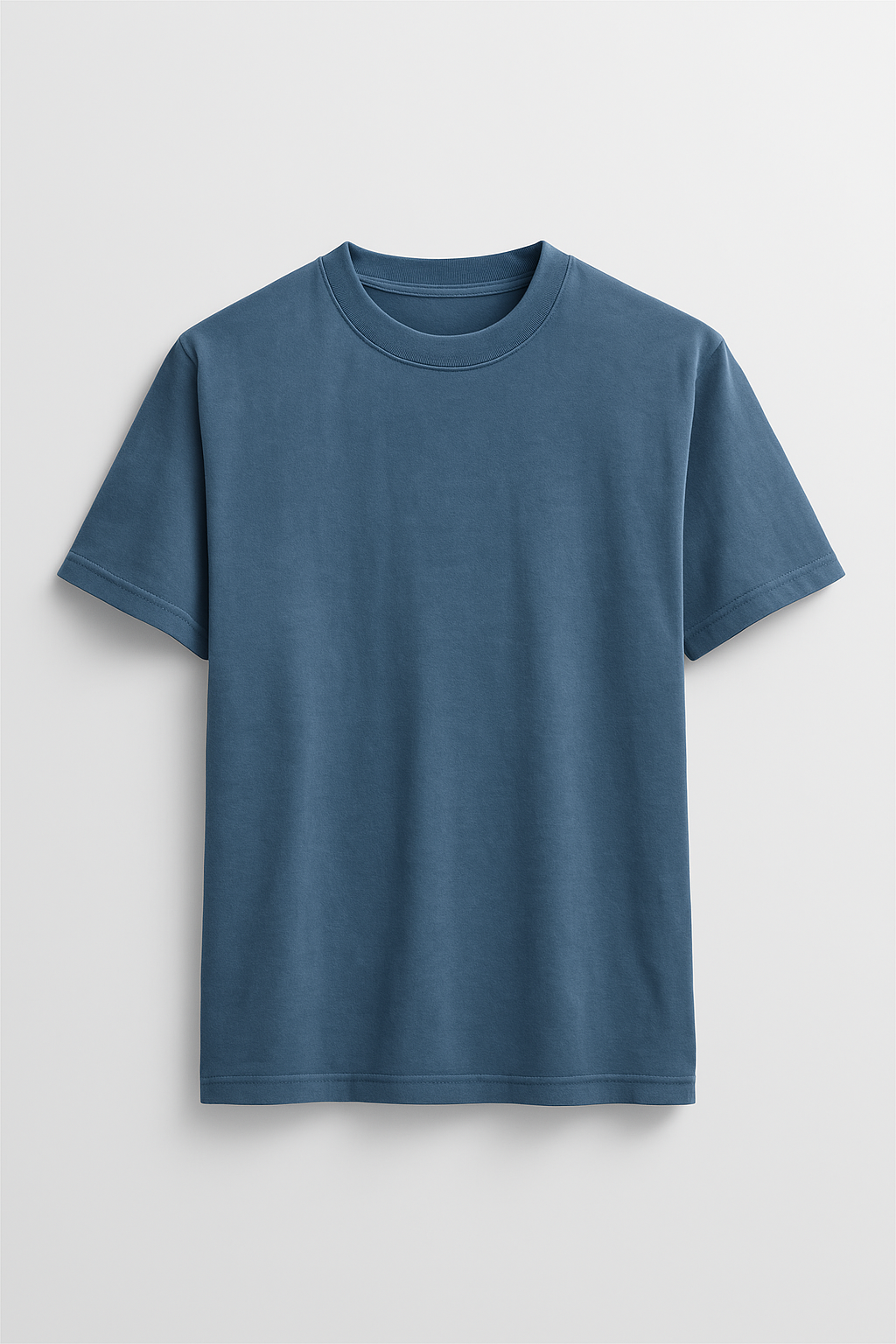Classic Blue (Ribbed) Drop Shoulder T-Shirt