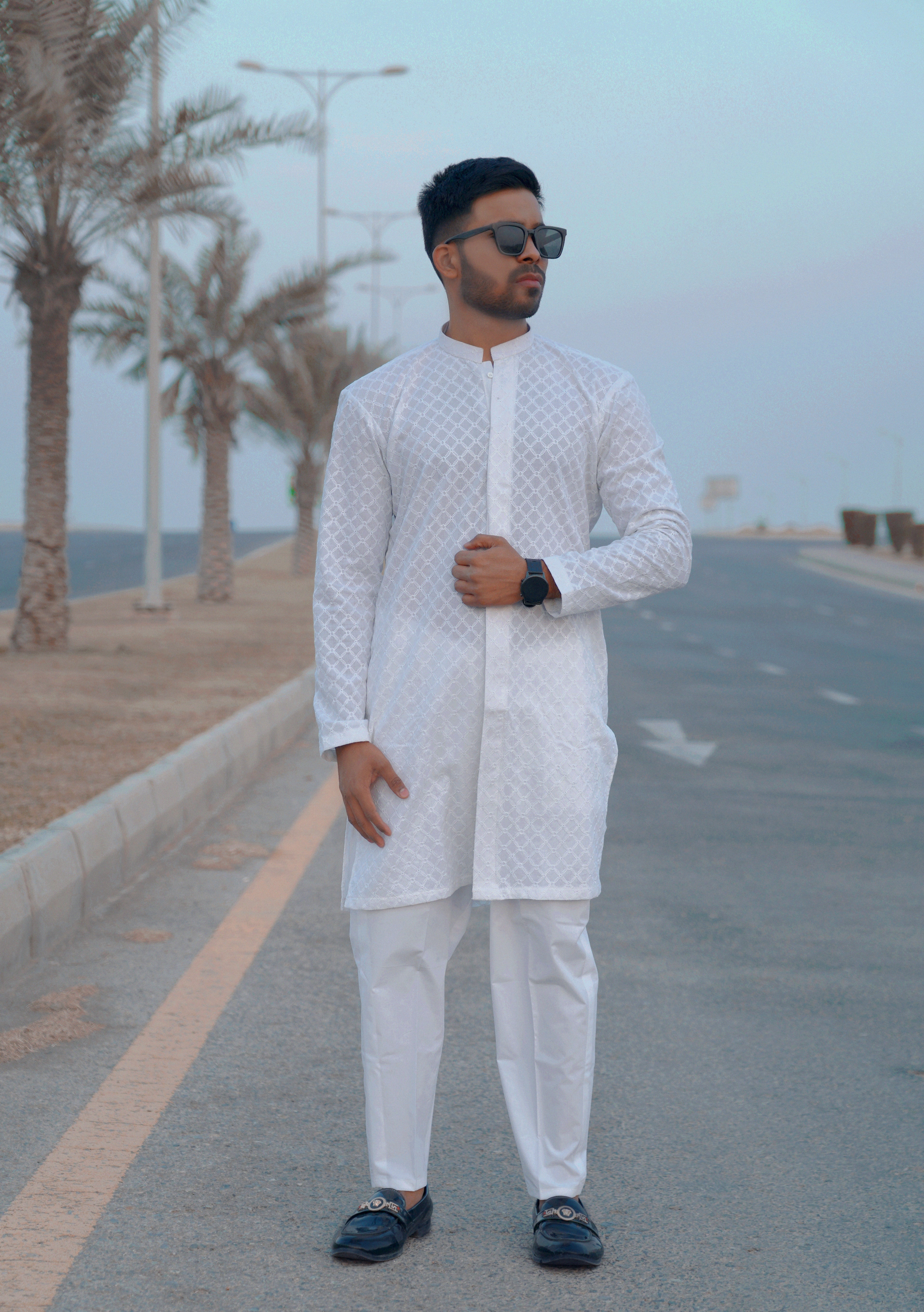 White Sherwani Kurta Pjama